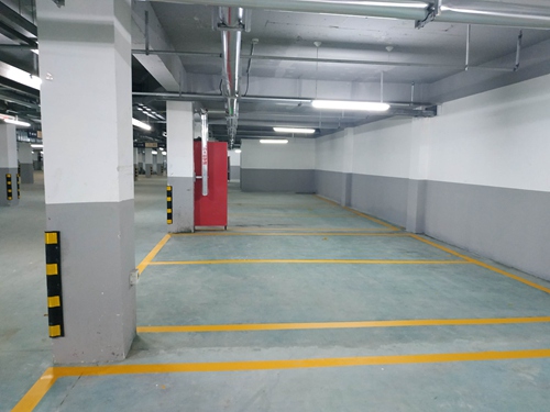 停车场地下车库划线施工
